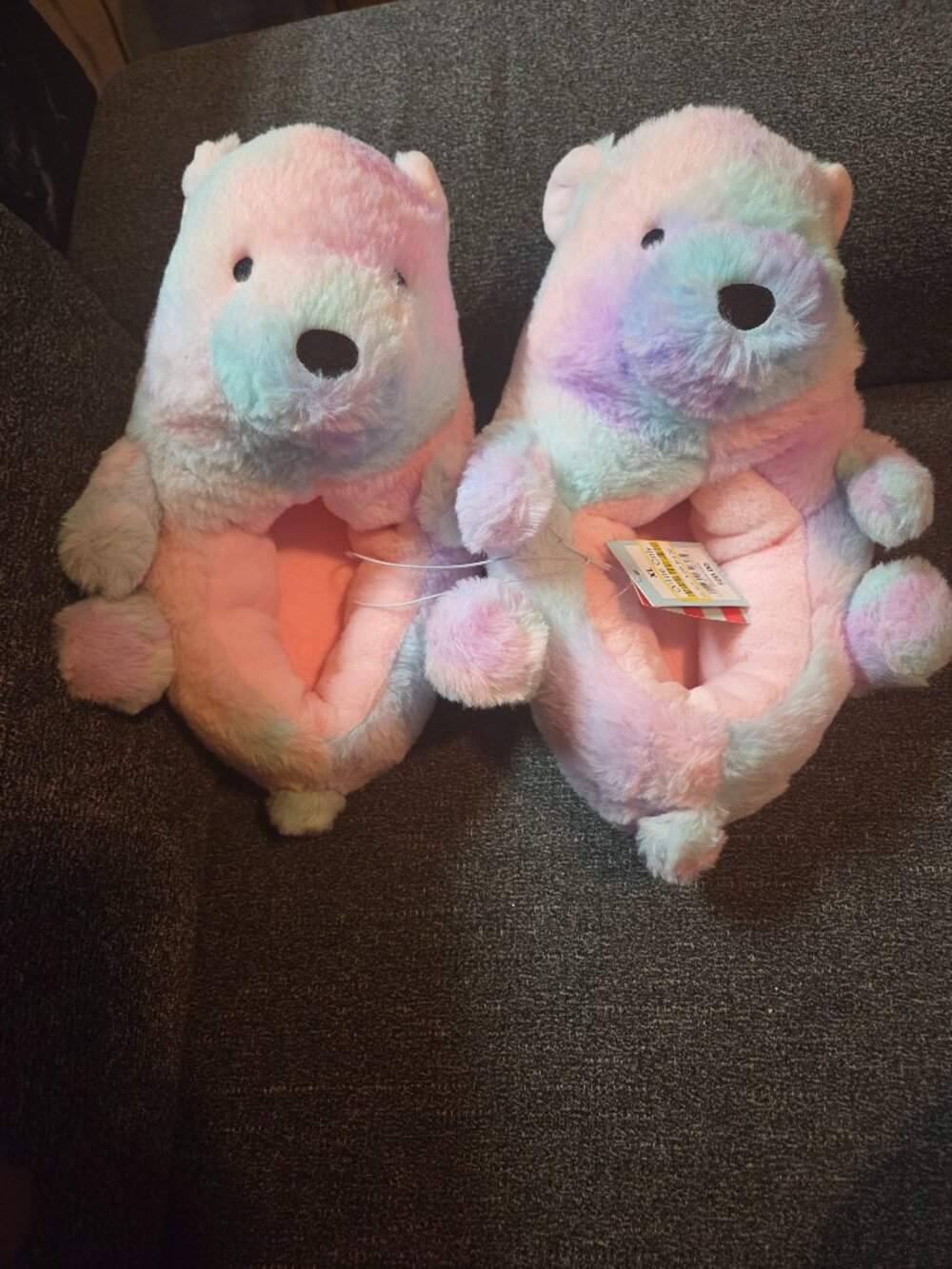 Cat & Jack bear slippers size XL 6/7